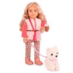 POUPÉE ET ANIMAL OG - KINSLEY ET KENSI LE SHIH TZU 46 CM (18